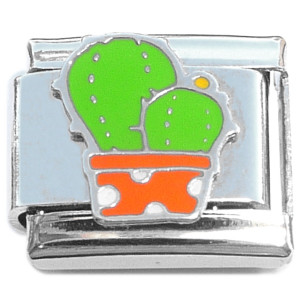 Cactus Cute Pot Italian Charm