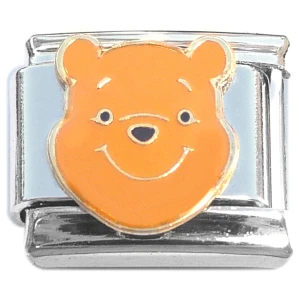 Smiling Winnie the Pooh Face Italian Charm