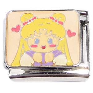 Sailor Moon Cartoon Character Italian Charm Sailor Moon Cartoon Character Italian Charm
