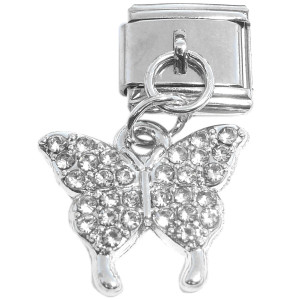 Butterfly Bling Dangle Italian Charm Butterfly Bling Dangle Italian Charm