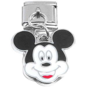 Cartoon Mouse Face Dangle Italian Charm Cartoon Mouse Face Dangle Italian Charm
