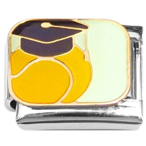 Graduation Cap Tennis Sports Italian Charm
