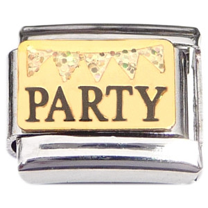 Glitter Party Banner Italian Charm