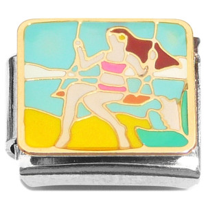 Woman on Swing Italian Charm