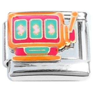 Slot Machine Matching Dollar Signs Casino Italian Charm