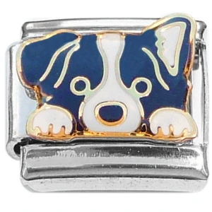 Border Collie Puppy Baby Dog Italian Charm