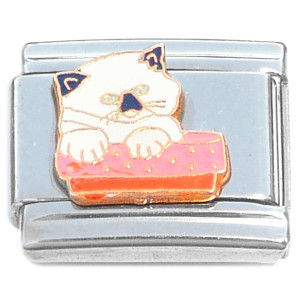 Siamese Cat on Pillow Italian Charm