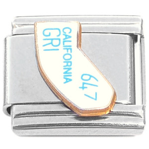 California State Outline Design Italian Charm