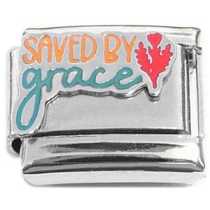 Saved by Grace Italian Charm