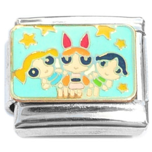 Power Puff Girls Trio Italian Charm