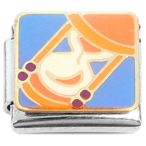 Hourglass Sand Time Italian Charm