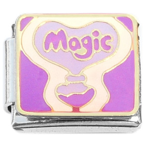Magic Word Purple Italian Charm
