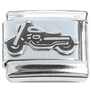 Motorcycle Black Cruiser Style Italian Charm