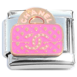 Fancy Designer Purse Pink Italian Charm
