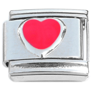 Cute Red Heart Italian Charm