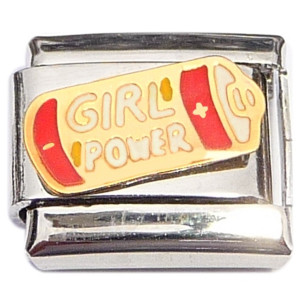 Girl Power Battery Italian Charm