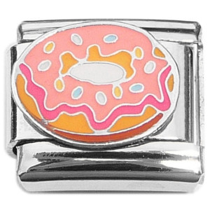 Frosted Sprinkles Donut Treat Italian Charm Frosted Sprinkles Donut Treat Italian Charm