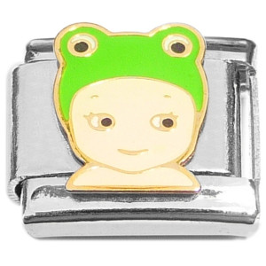 Cute Frog Angel Italian Charm