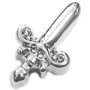 Sword Floating Locket Charm