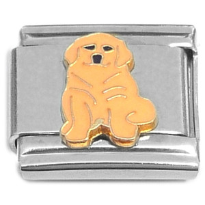 Lab Puppy Dog Italian Charm