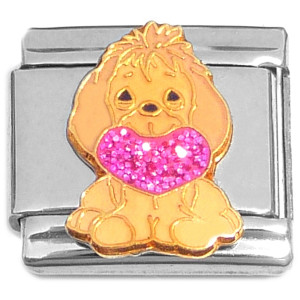Precious Moments Puppy Dog Heart Italian Charm Precious Moments Puppy Dog Heart Italian Charm