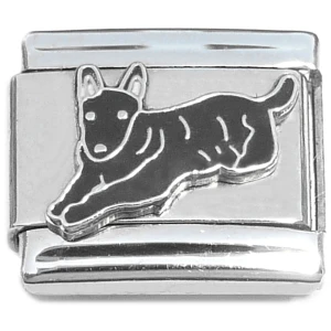 Black Schipperke or Belgian Sheepdog Italian Charm
