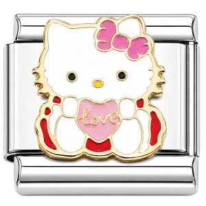 Hello Kitty Red Ribbon Italian Charm
