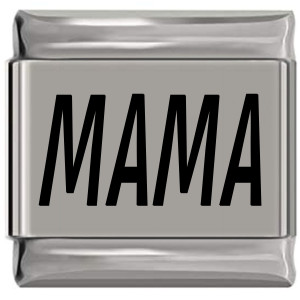 Mama Laser Engraved Italian Charm (9mm Standard Size) Mama Laser Engraved Italian Charm (9mm Standard Size)