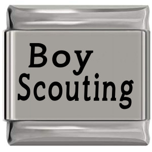 Boy Scouting Laser Engraved Italian Charm (9mm Standard Size) Boy Scouting Laser Engraved Italian Charm (9mm Standard Size)