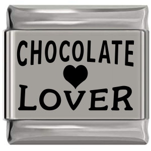 Chocolate Lover Laser Engraved Italian Charm (9mm Standard Size) Chocolate Lover Laser Engraved Italian Charm (9mm Standard Size)