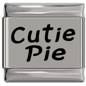 Cutie Pie Laser Engraved Italian Charm (9mm Standard Size) Cutie Pie Laser Engraved Italian Charm (9mm Standard Size)