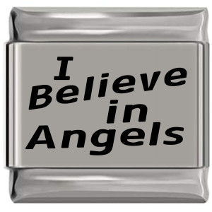 I Believe In Angels Laser Engraved Italian Charm (9mm Standard Size) I Believe In Angels Laser Engraved Italian Charm (9mm Standard Size)