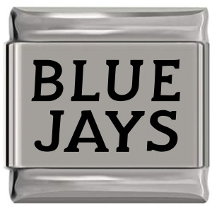 Blue Jays Laser Engraved Italian Charm (9mm Standard Size)