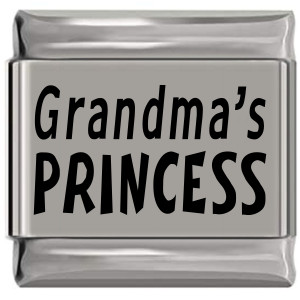 Grandma's Princess Laser Engraved Italian Charm (9mm Standard Size) Grandma's Princess Laser Engraved Italian Charm (9mm Standard Size)