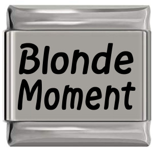 Blonde Moment Laser Engraved Italian Charm (9mm Standard Size) Blonde Moment Laser Engraved Italian Charm (9mm Standard Size)