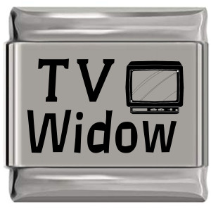 TV Widow Laser Engraved Italian Charm (9mm Standard Size) TV Widow Laser Engraved Italian Charm (9mm Standard Size)