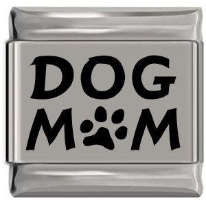 Dog Mom Laser Engraved Italian Charm (9mm Standard Size) Dog Mom Laser Engraved Italian Charm (9mm Standard Size)