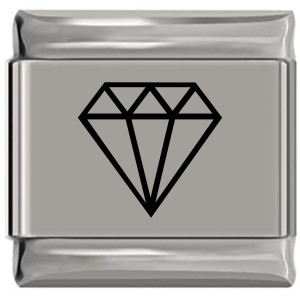 Bling Rock Laser Engraved Italian Charm (9mm Standard Size) Bling Rock Laser Engraved Italian Charm (9mm Standard Size)