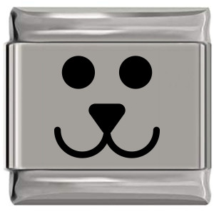 Puppy Dog Animal Face Laser Engraved Italian Charm (9mm Standard Size) Puppy Dog Animal Face Laser Engraved Italian Charm (9mm Standard Size)