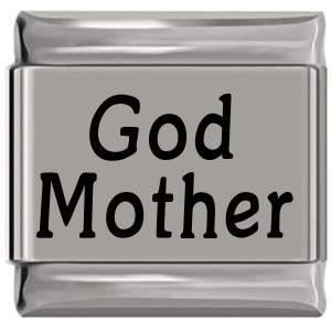 God Mother Laser Engraved Italian Charm (9mm Standard Size) God Mother Laser Engraved Italian Charm (9mm Standard Size)