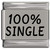 One Hundred Percent Single Laser Engraved Italian Charm (9mm Standard Size)