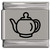 Tea Pot Teapot Laser Engraved Italian Charm (9mm Standard Size)