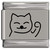 Maneki Neko Lucky Fortune Cat Laser Engraved Italian Charm