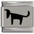 Puppy Dog Laser Engraved Italian Charm (9mm Standard Size)