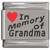 In Memory of Grandma Red Heart Laser Engraved Charm