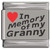 In Memory of My Granny Red Heart Laser Engraved Charm