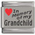 In Memory of My Grandchild Red Heart Laser Engraved Charm