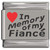In Memory of My Fiance Red Heart Laser Engraved Charm
