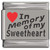 In Memory of My Sweetheart Red Heart Laser Engraved Charm