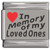 In Memory of My Loved Ones Red Heart Laser Engraved Charm